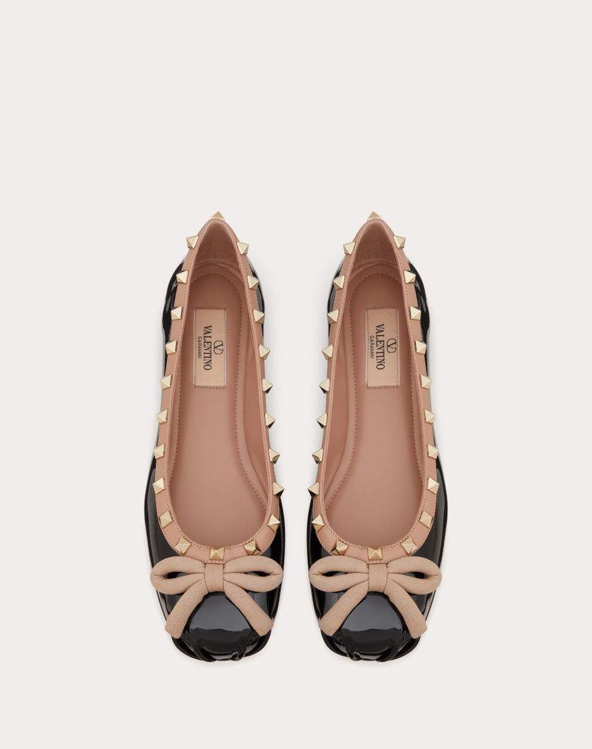 ROCKSTUD PATENT LEATHER BALLERINA - Image 4